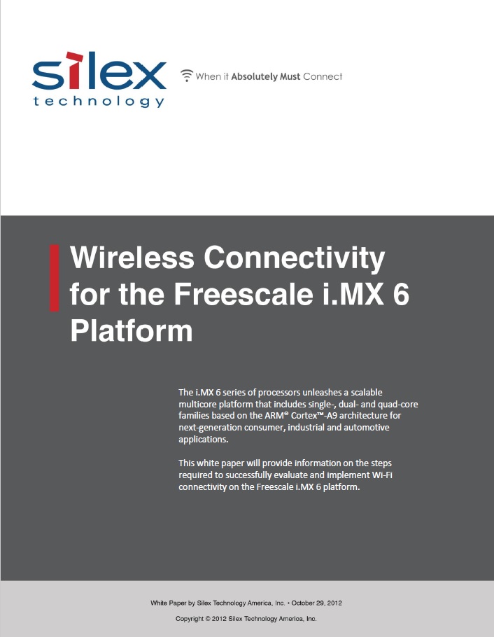 Wireless Connectivity for the Freescale i.MX 6 Platform